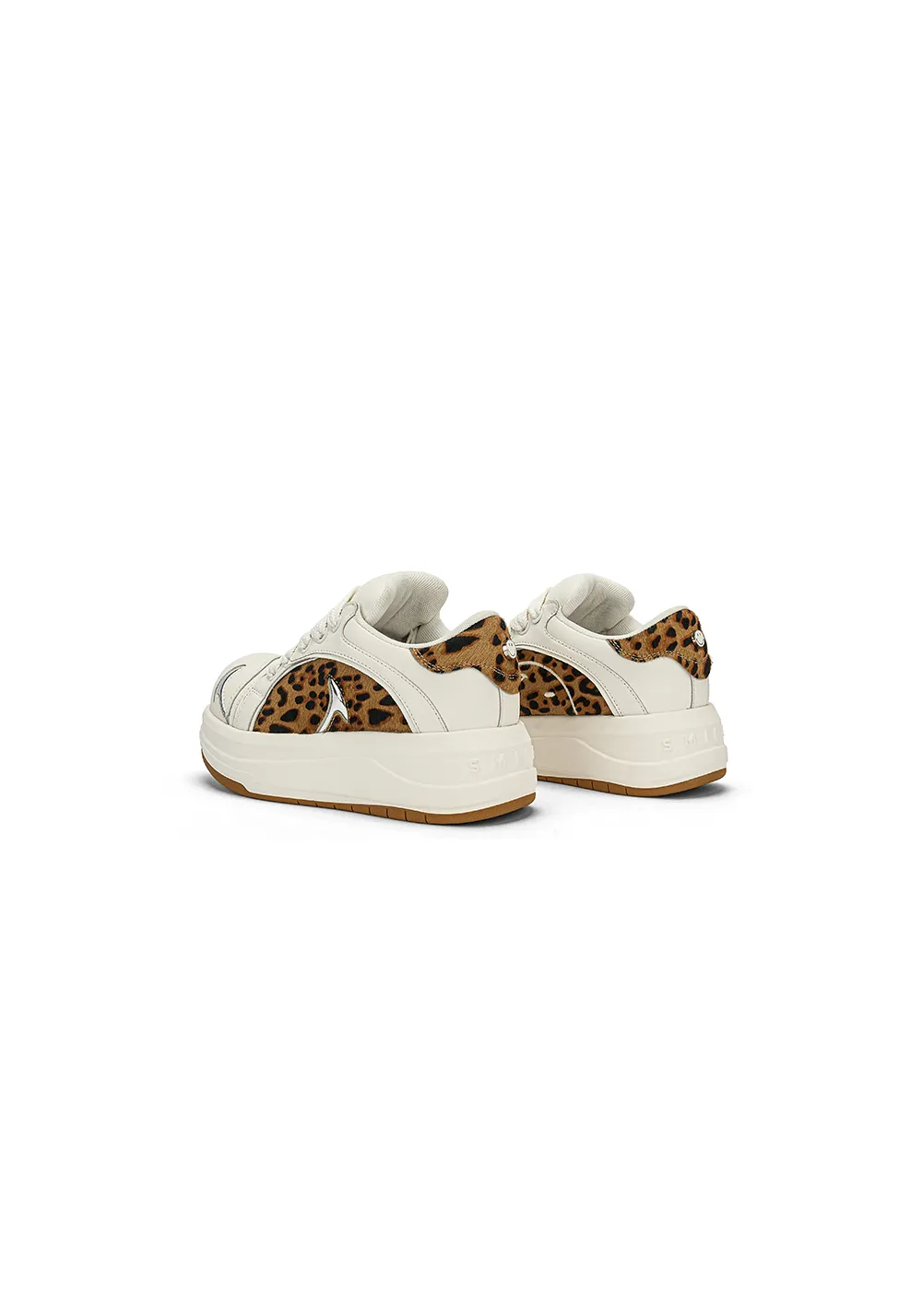 SMILEY丨Leopard Print Patchwork Series-White