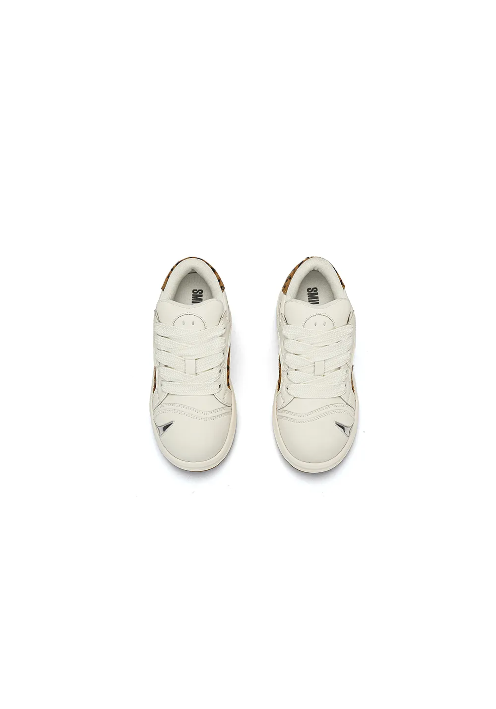 SMILEY丨Leopard Print Patchwork Series-White
