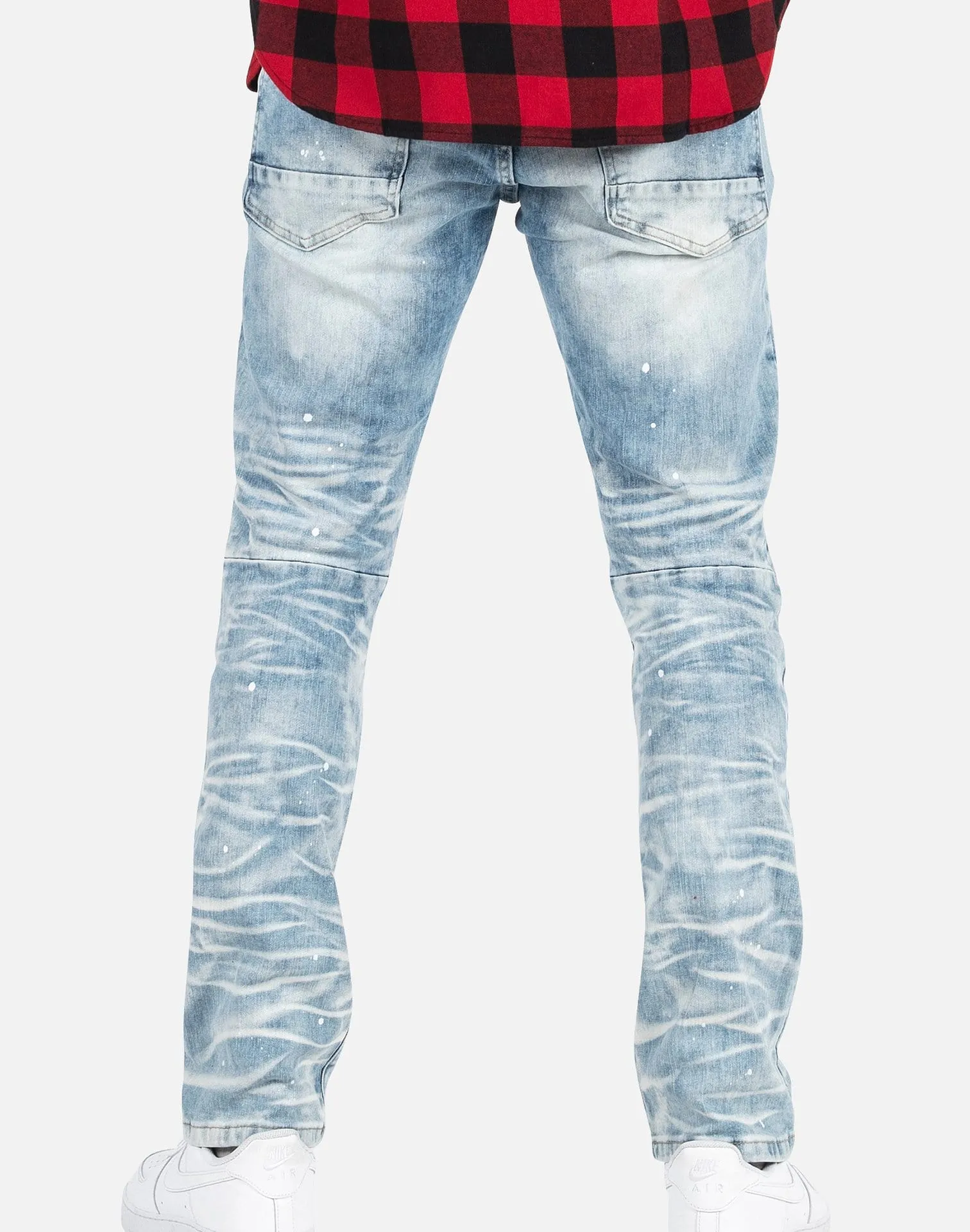 Smoke Rise Distressed Rip Denim Jeans