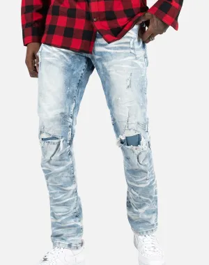 Smoke Rise Distressed Rip Denim Jeans