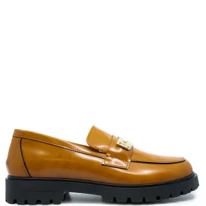 Spain Co Luggage Metal Penny Chunky Loafer