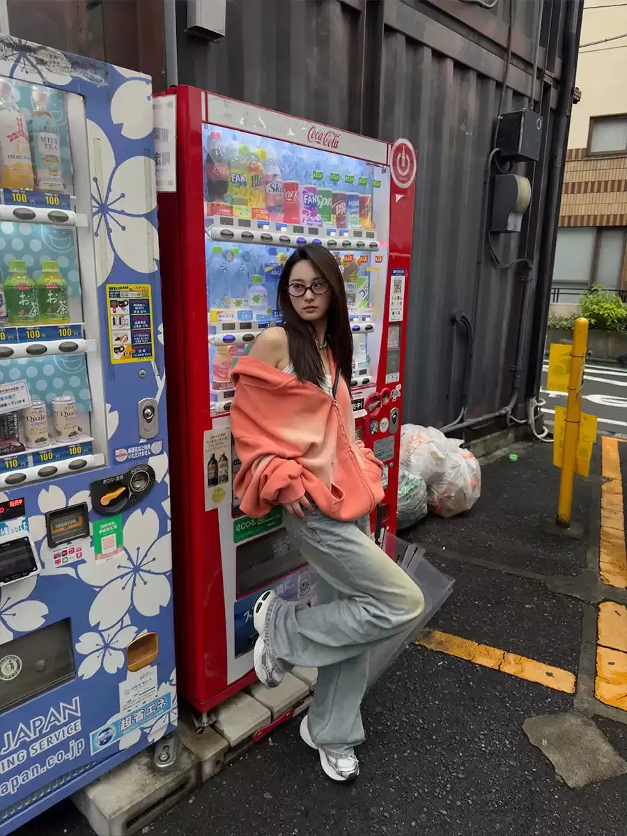 Spray-Dyed Waffle Knit Sweatshirt