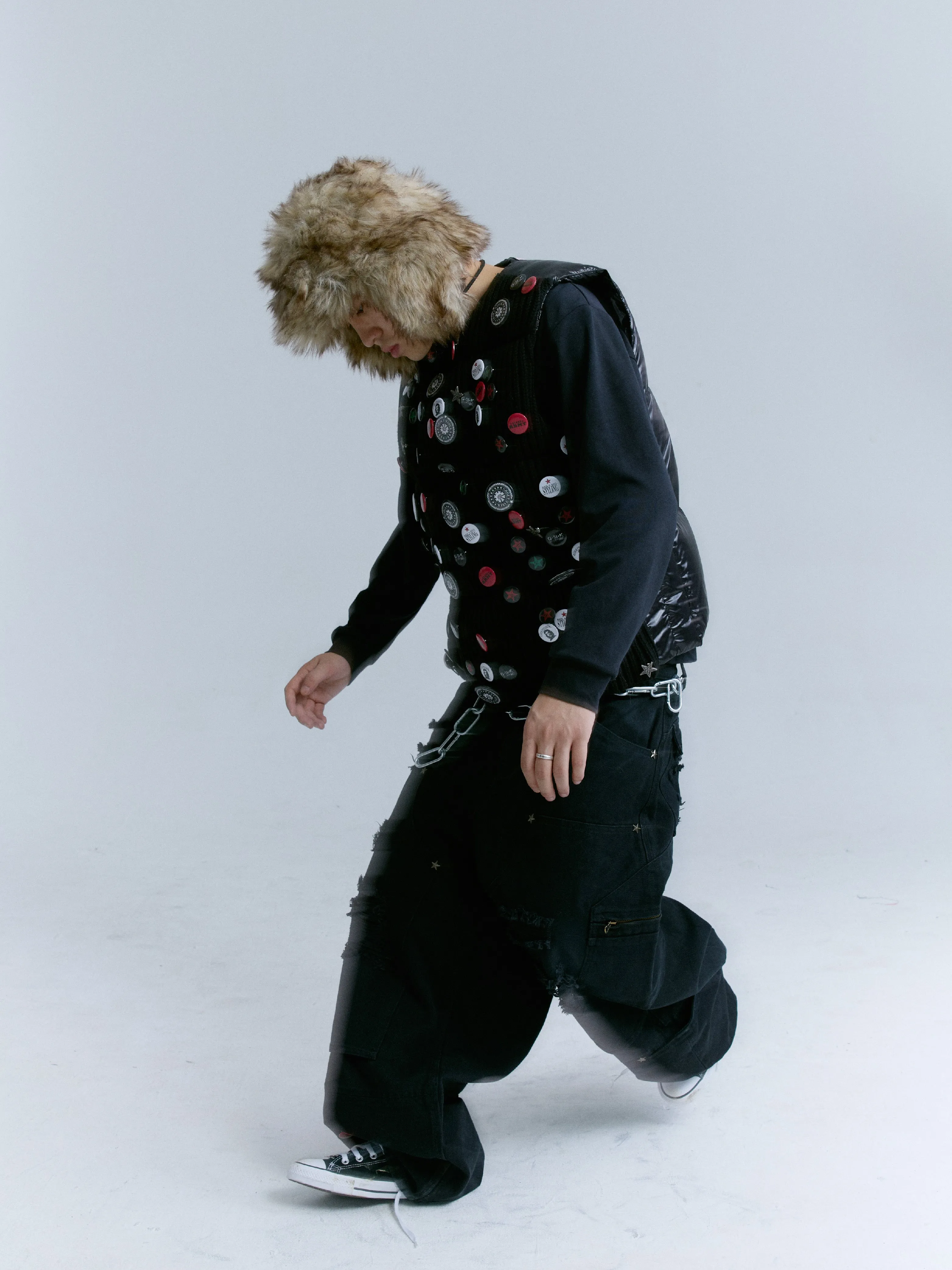 Star-accented Relaxed-fit Lumber Pants
