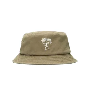 Stüssy Warrior Man Bucket Hat Olive