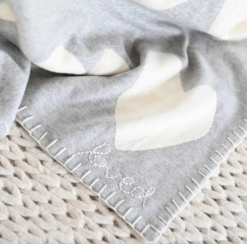 The Blanket Imperfect Heart Heather Grey