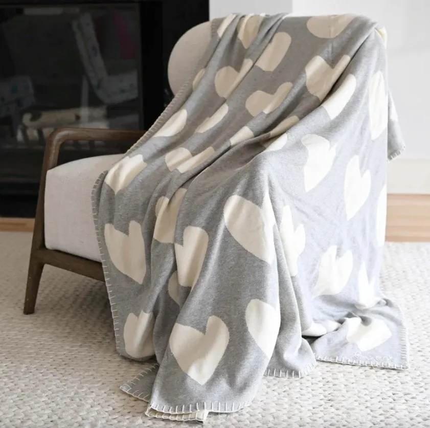 The Blanket Imperfect Heart Heather Grey