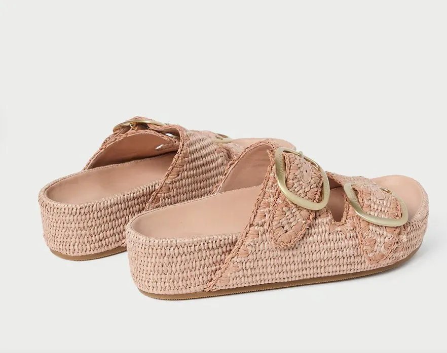 Theo Two Band Sandal Blush