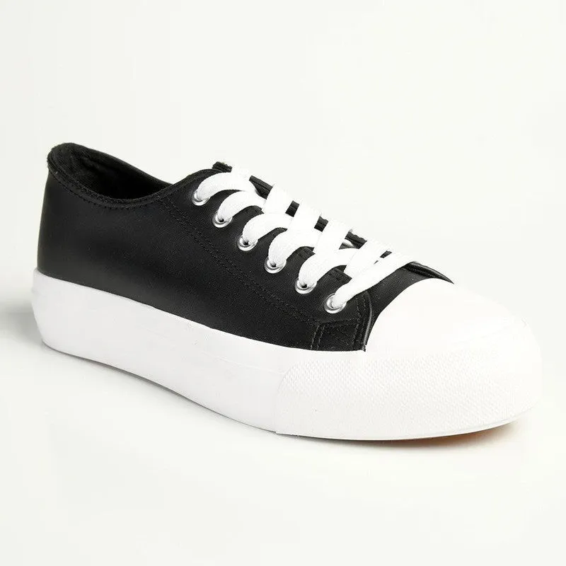 Tom Tom Lace Up Sneaker - Black