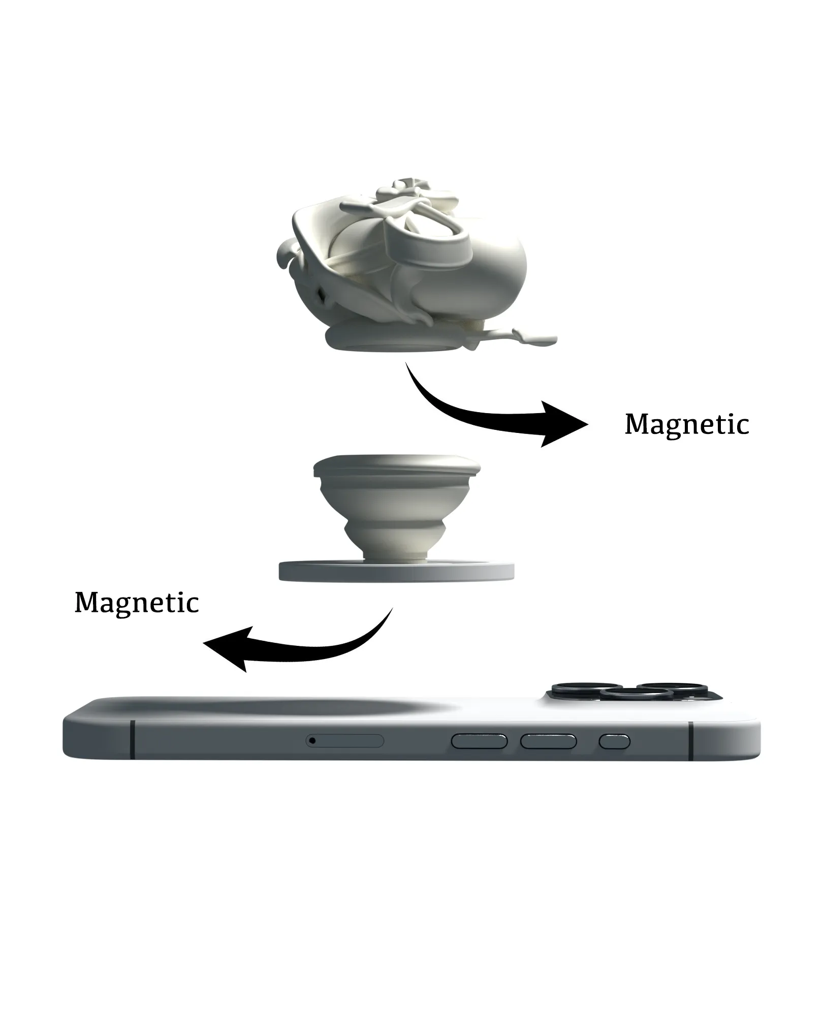 TORNADOSONG丨AirPods Phone Magnetic Case -Bow