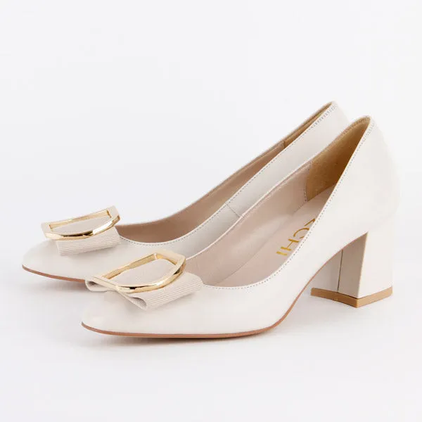 *UK size 3 - ELLINA - ivory, 6cm heels