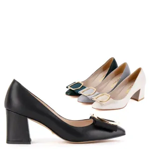 *UK size 3 - ELLINA - ivory, 6cm heels