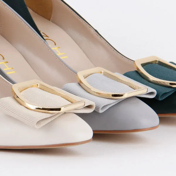*UK size 3 - ELLINA - ivory, 6cm heels
