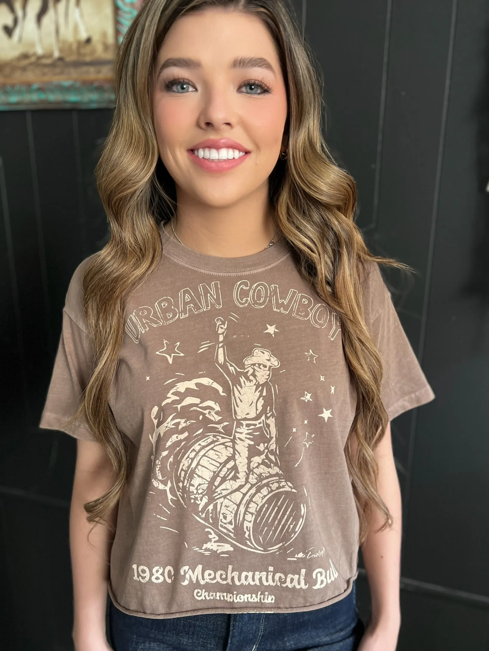 Urban Cowboy Crop Top T-Shirt