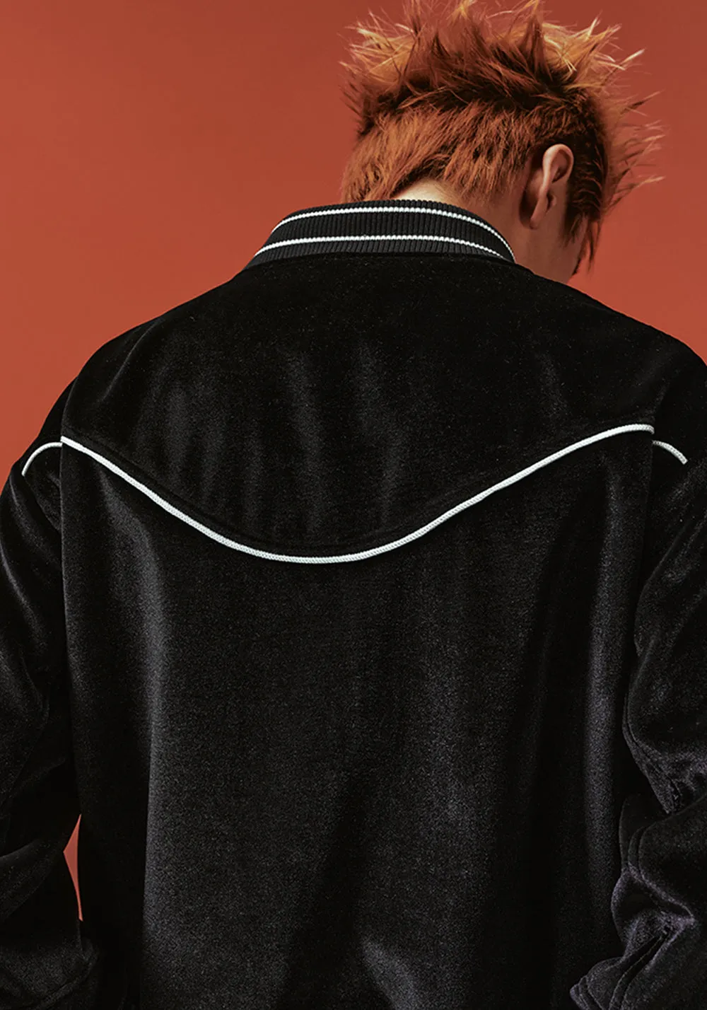 Velvet Pearl Embroidered Court Style Jacket