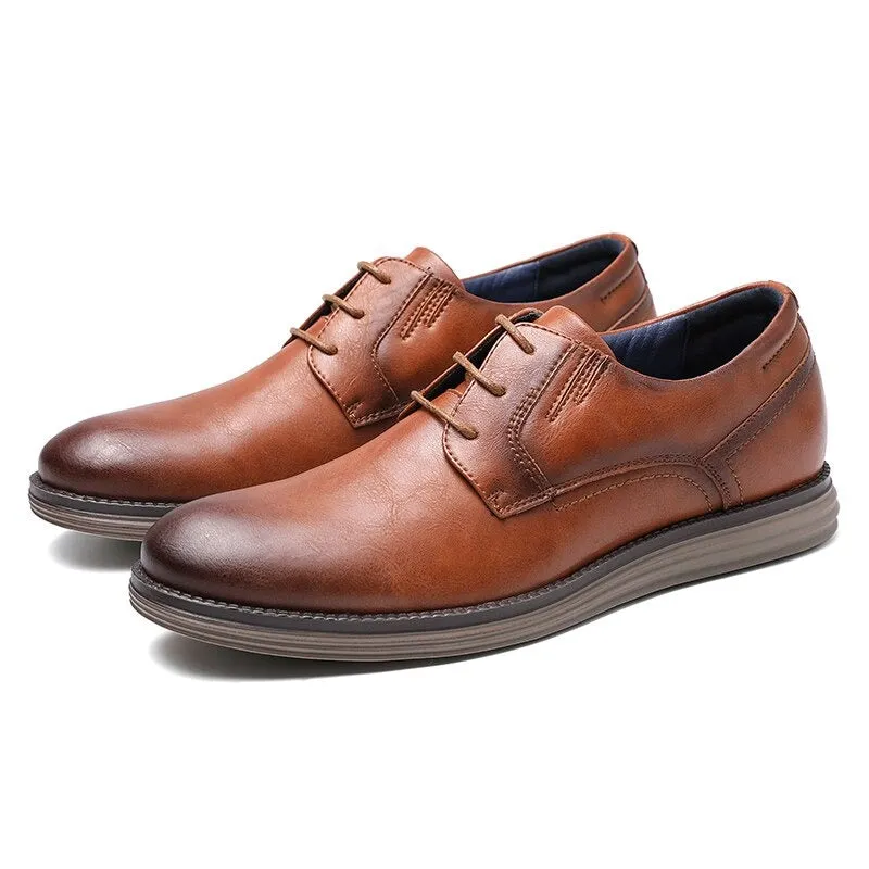 West Louis™ Genuine Leather Handmade Business Dress Shoes