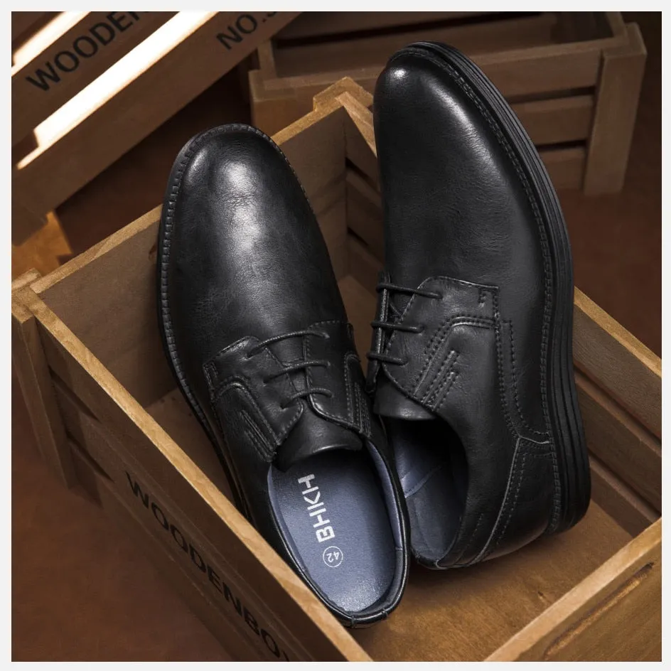 West Louis™ Genuine Leather Handmade Business Dress Shoes