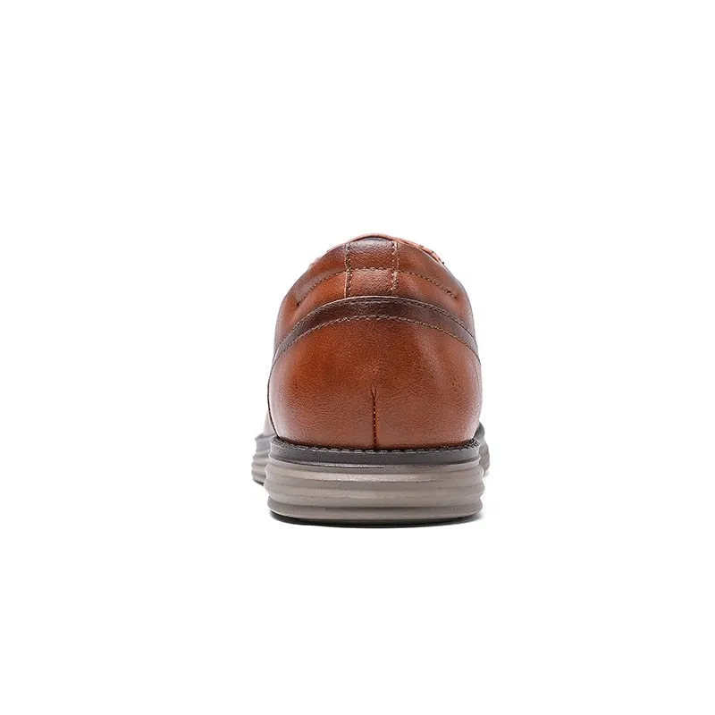 West Louis™ Genuine Leather Handmade Business Dress Shoes