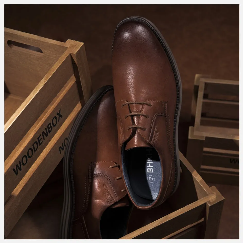 West Louis™ Genuine Leather Handmade Business Dress Shoes