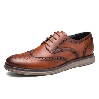 West Louis™ Genuine Leather Handmade Business Dress Shoes