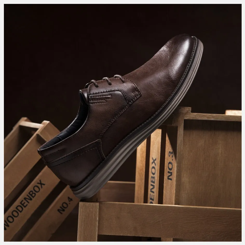 West Louis™ Genuine Leather Handmade Business Dress Shoes