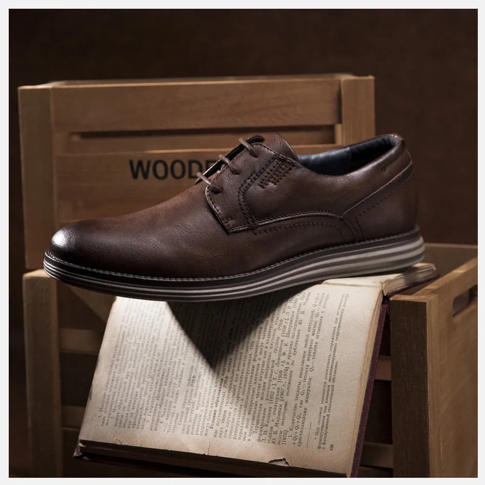 West Louis™ Genuine Leather Handmade Business Dress Shoes