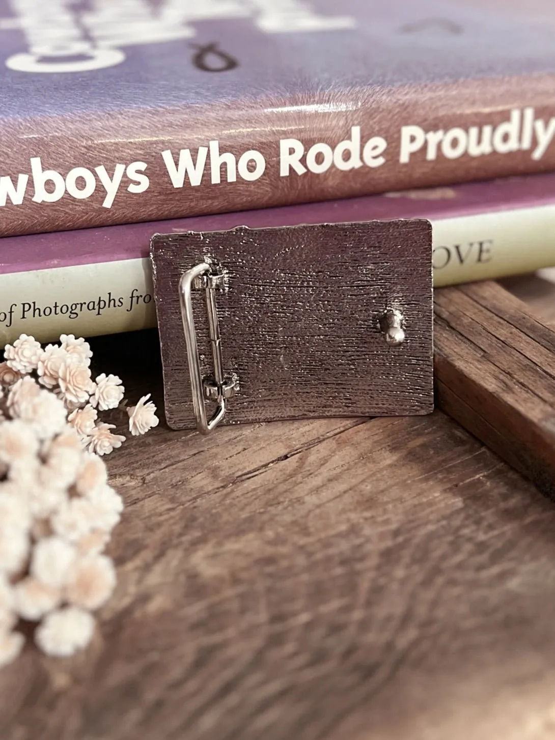 Western Style Stone Cluster Belt Buckle - 2 Colors