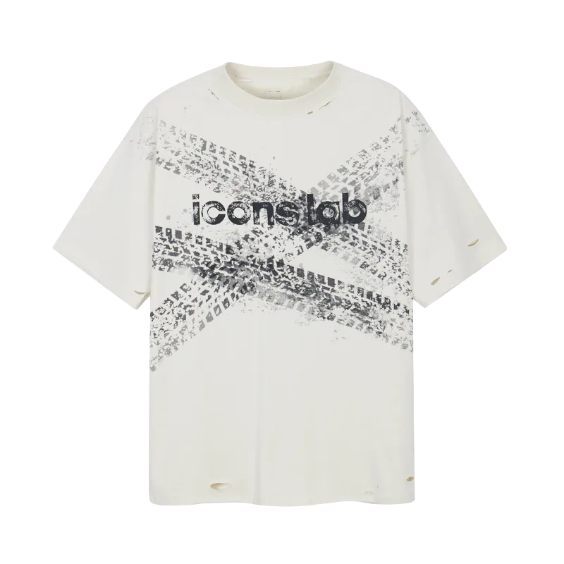 Wheel Gradient Destruction T-shirt