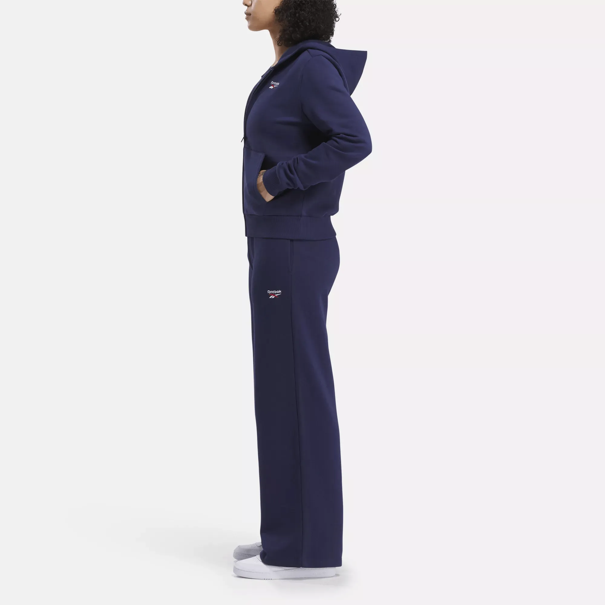 Women's Reebok Identity Small Logo Fleece Full-Zip Hoodie