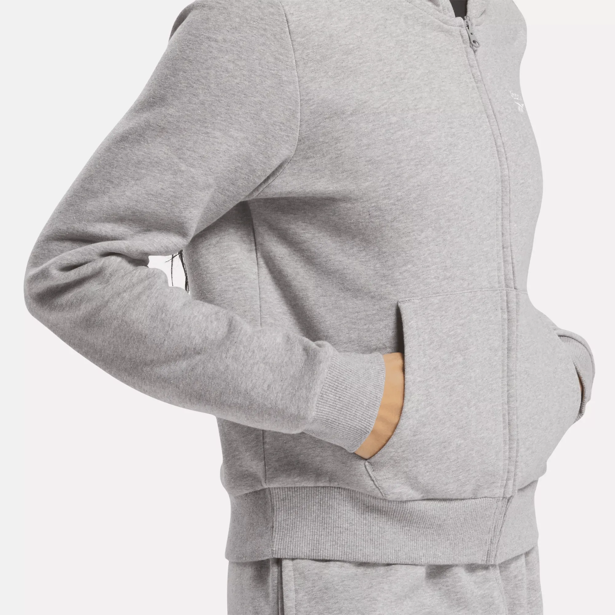 Women's Reebok Identity Small Logo Fleece Full-Zip Hoodie