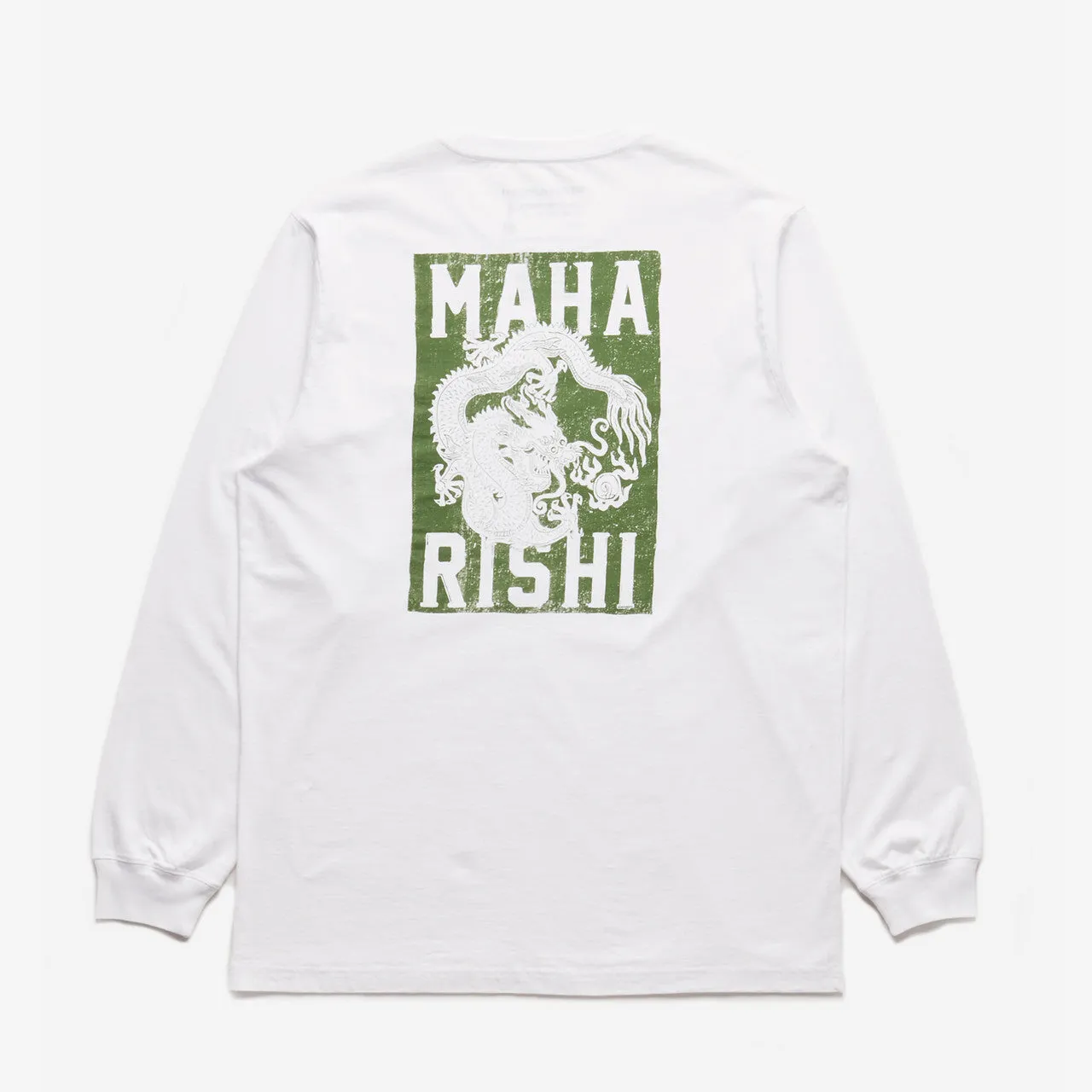 Woodblock Dragon Long Sleeve T-Shirt