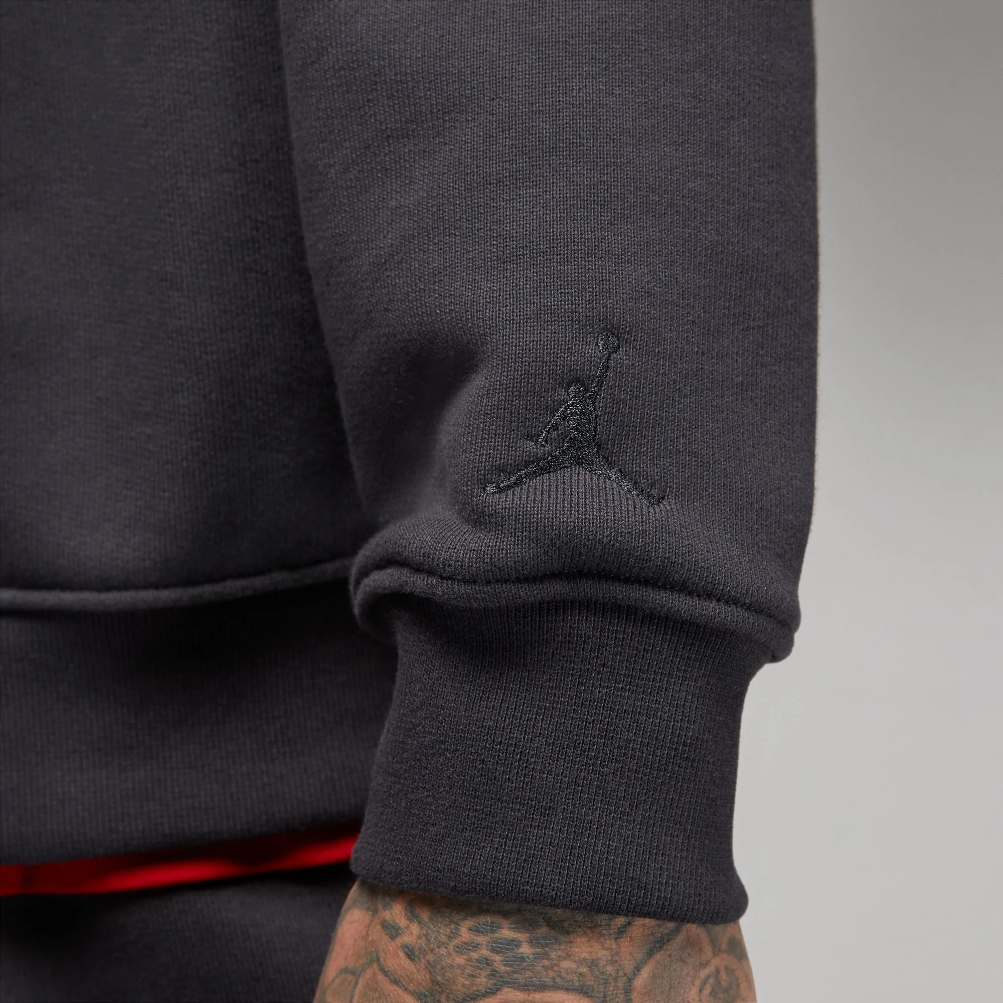 WORDMARK FLEECE CREWNECK OFF NOIR