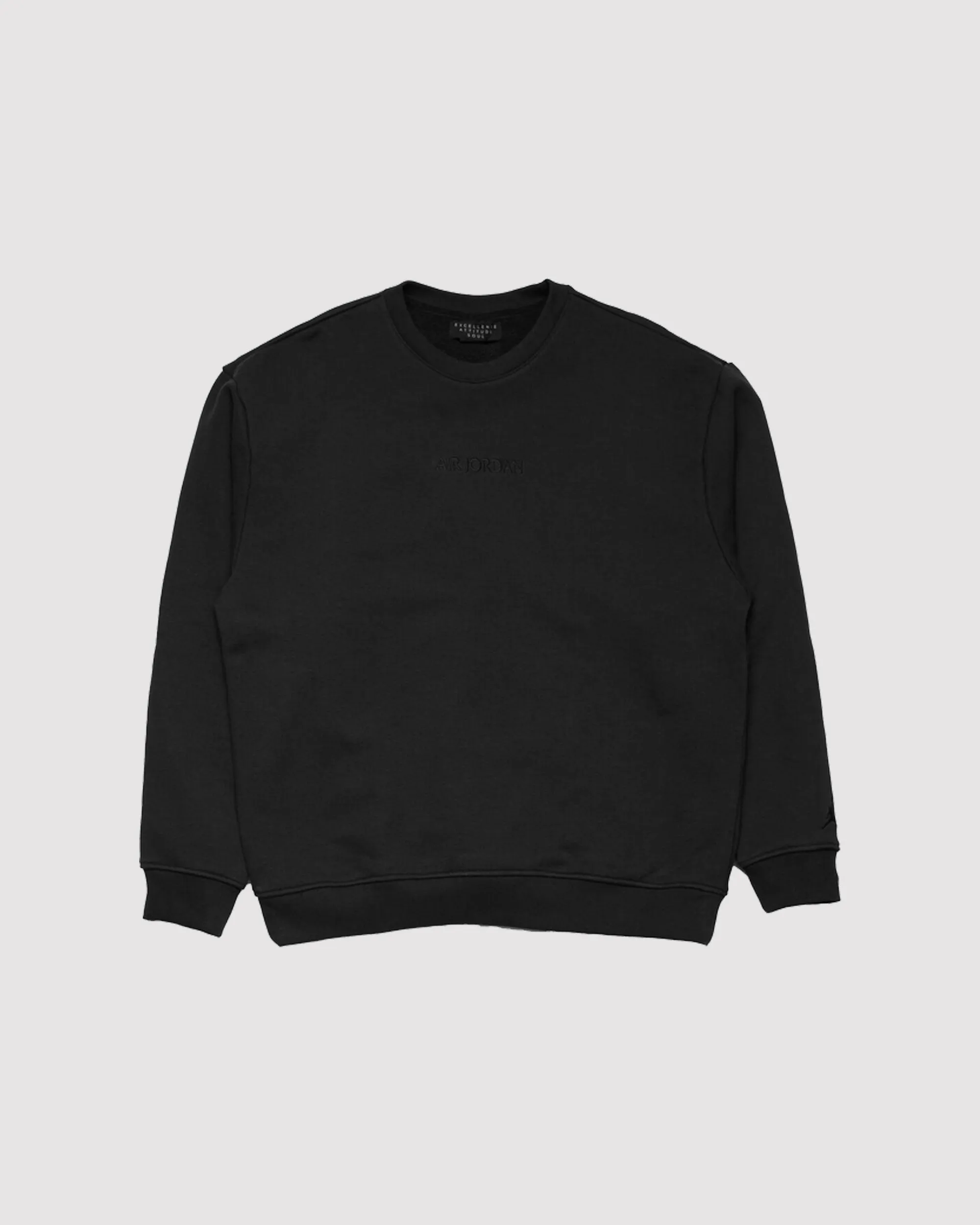 WORDMARK FLEECE CREWNECK OFF NOIR