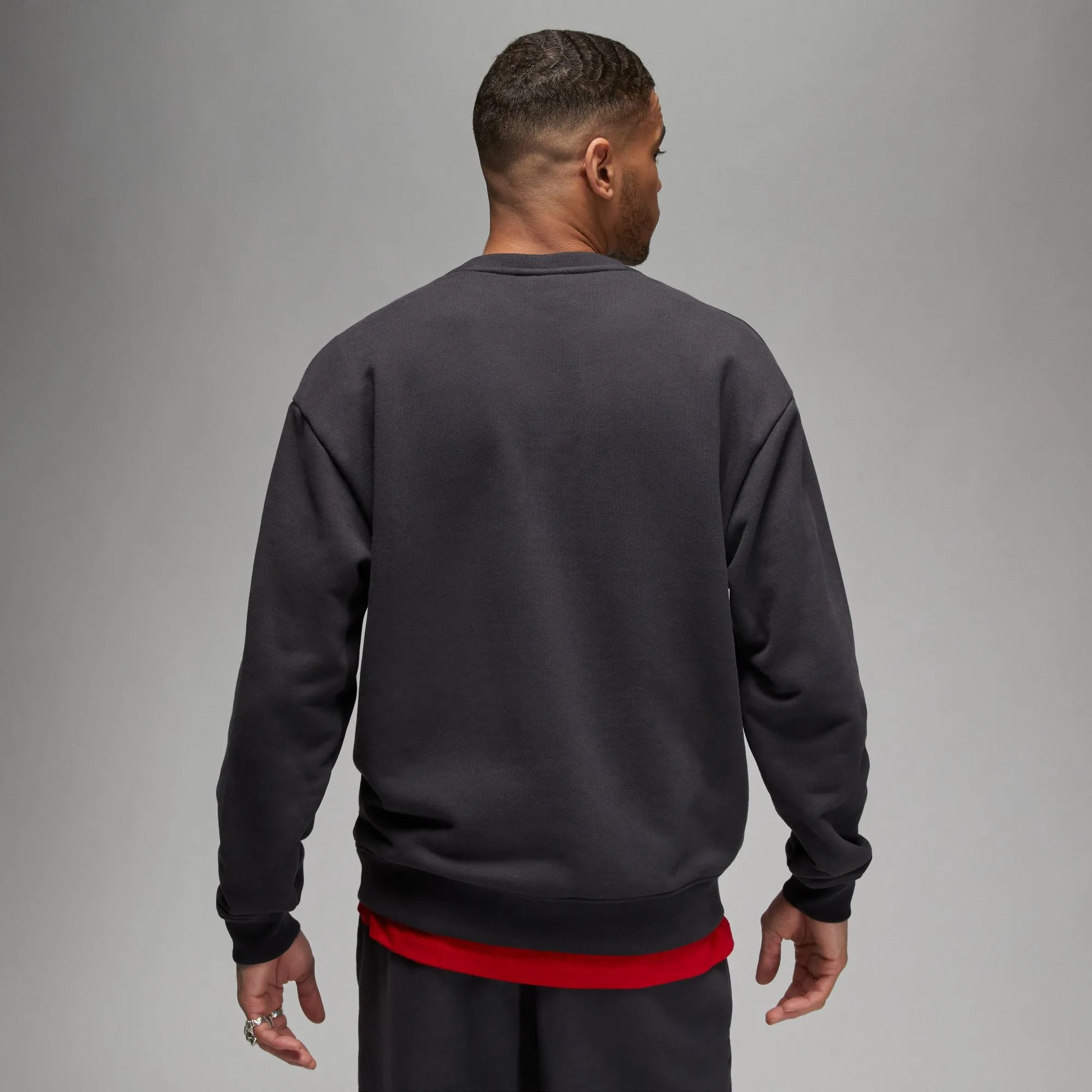 WORDMARK FLEECE CREWNECK OFF NOIR