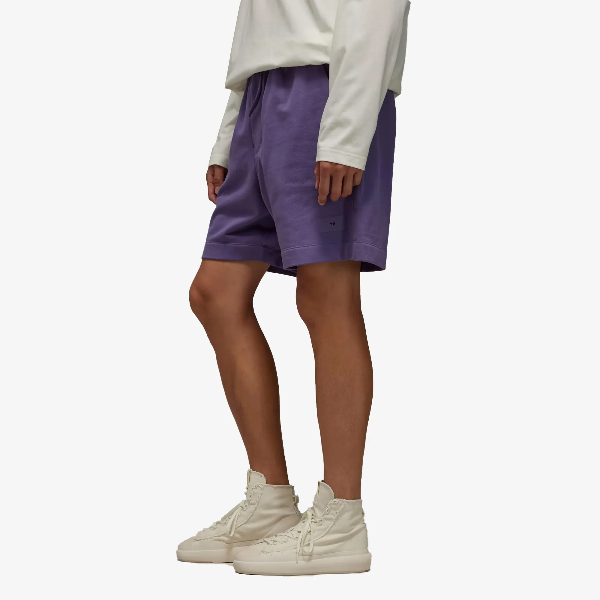 Y-3 | ORGANIC COTTON TERRY SHORTS  { TECH PURPLE