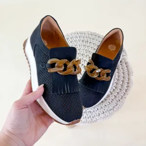 Yellow Box | Riska Slip-on Loafer in Black