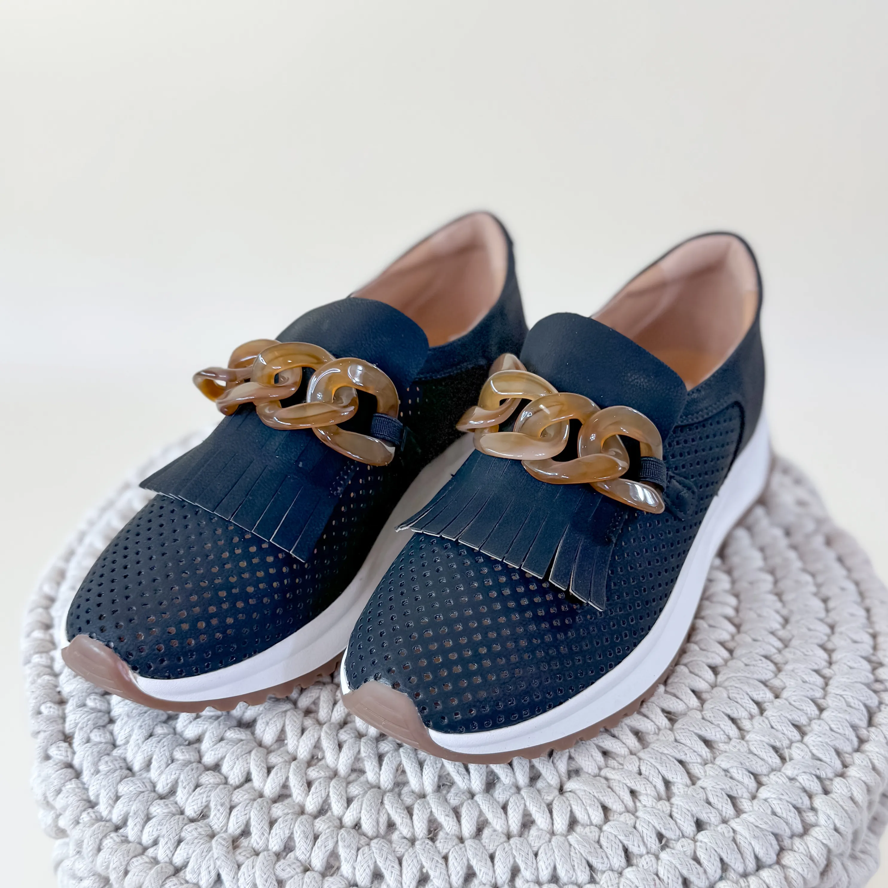 Yellow Box | Riska Slip-on Loafer in Black
