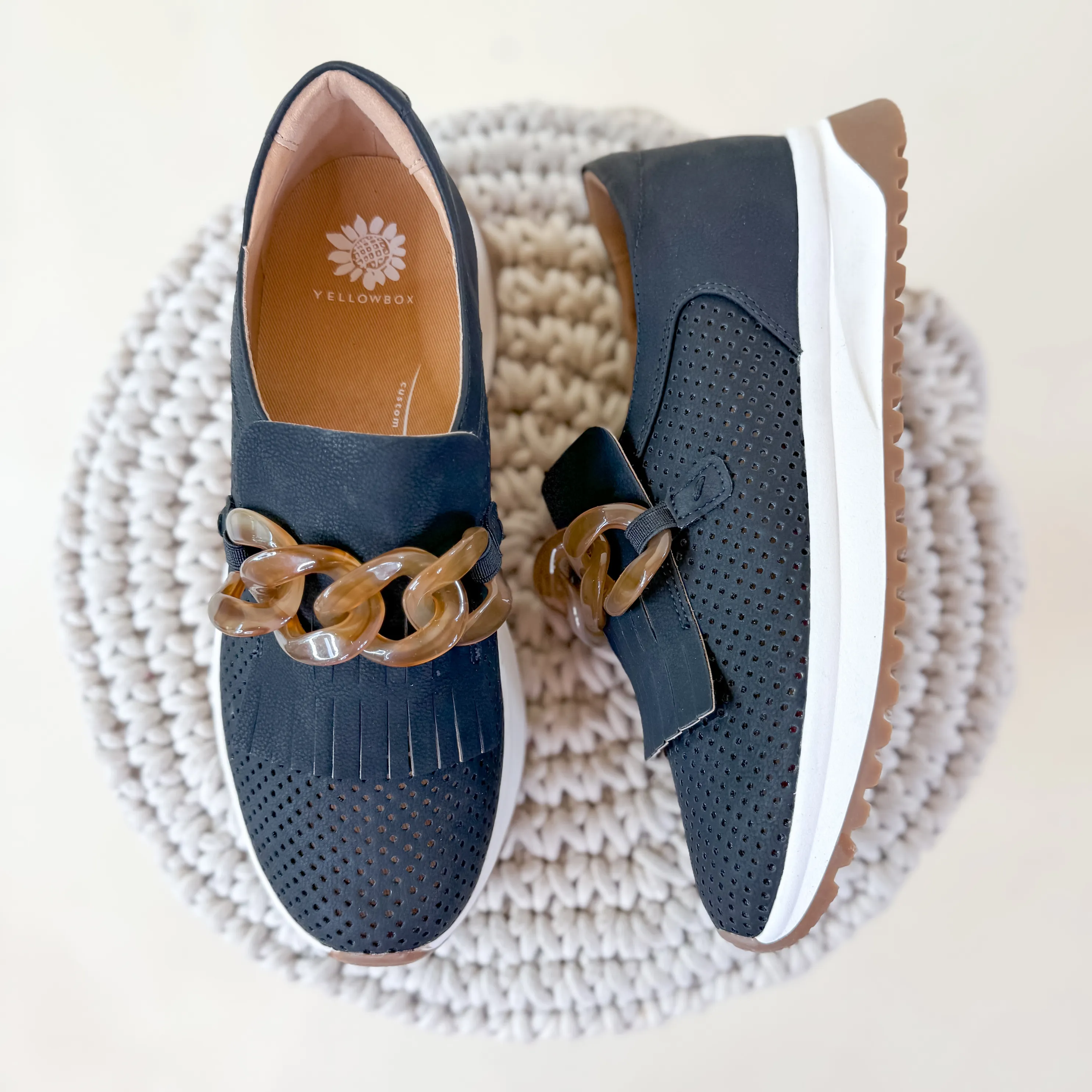 Yellow Box | Riska Slip-on Loafer in Black