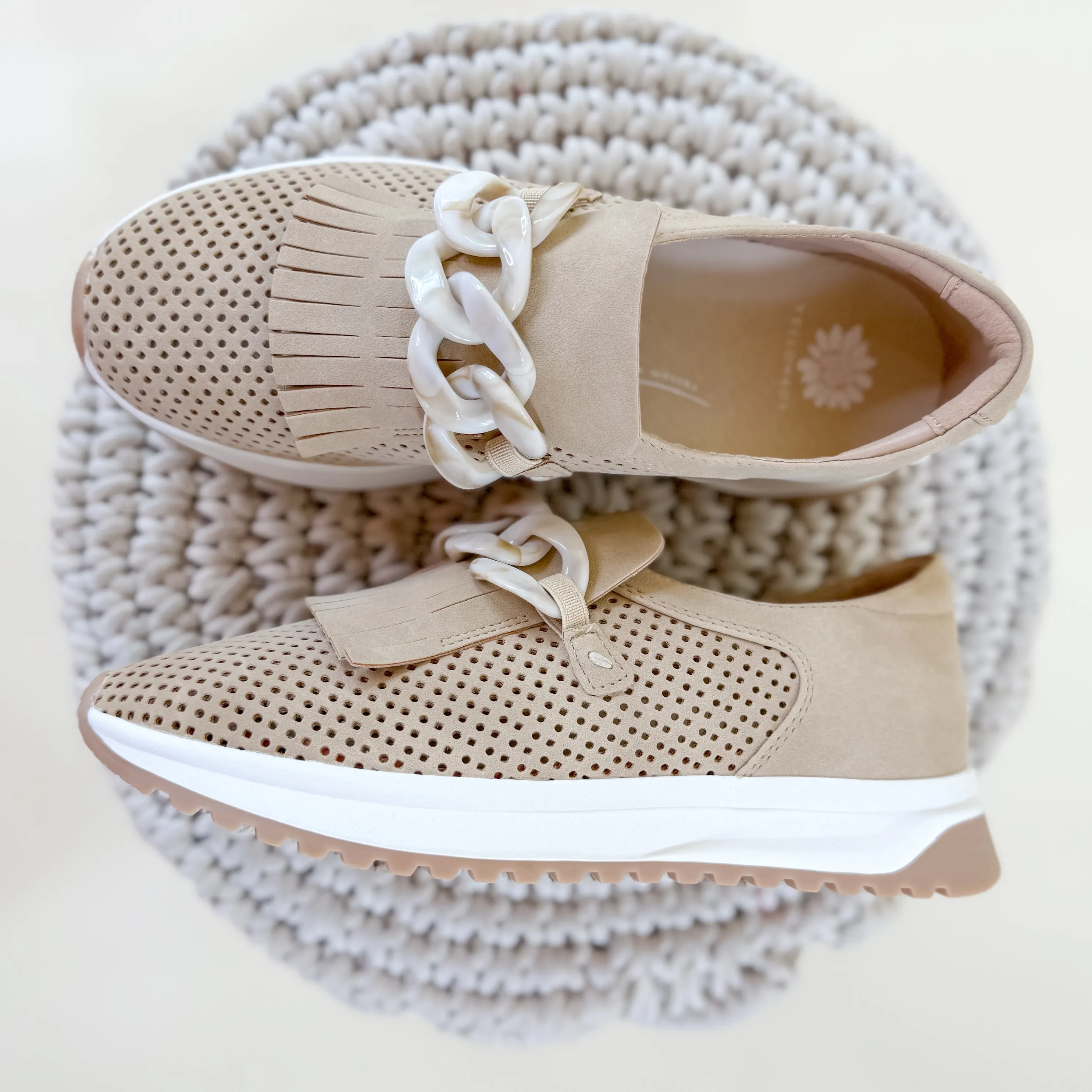 Yellow Box | Riska Slip-on Loafer in Sand